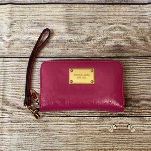 Pink Michael Kors Wristlet